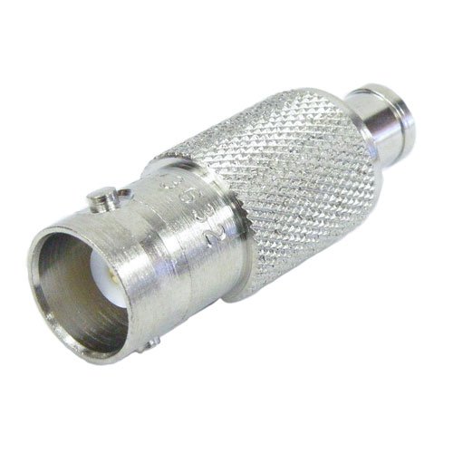 Push-On SMB Male (plug) to BNC Female (Jack) Adapter, Nickel Plated Brass Body, 1.35 VSWR Fairview Microwave SM3632