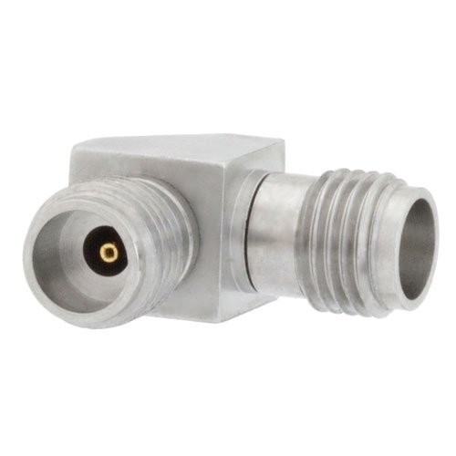 RA 1.85mm Female (Jack) to 2.4mm Female (Jack) Adapter, Passivated Stainless Steel Body, 1.4 VSWR Fairview Microwave SM3842