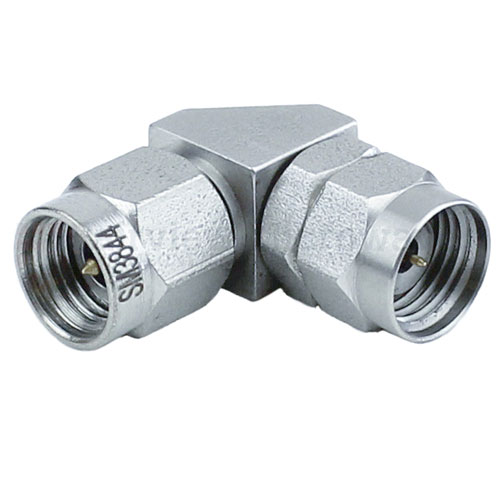 RA 1.85mm Male (Plug) to 2.92mm Male (Plug) Adapter, Passivated Stainless Steel Body, 1.3 VSWR Fairview Microwave SM3844