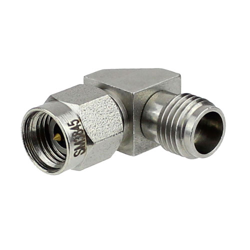 RA 1.85mm Female (Jack) to 2.92mm Male (plug) Adapter, Passivated Stainless Steel Body, 1.35 VSWR Fairview Microwave SM3845