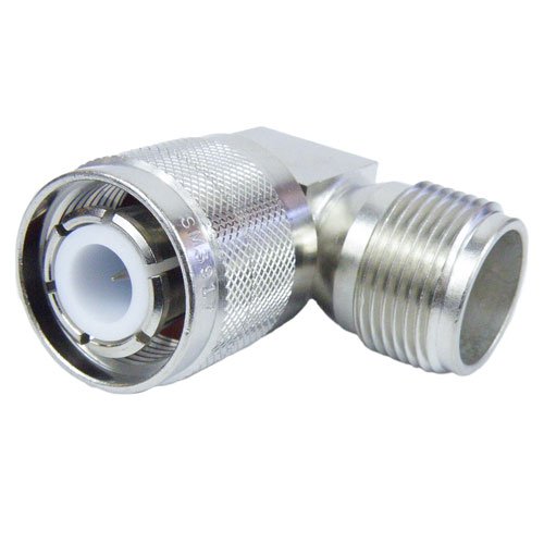 RA HN Male (Plug) to HN Female (Jack) Adapter, Nickel Plated Brass Body, 1.25 VSWR Fairview Microwave SM3917