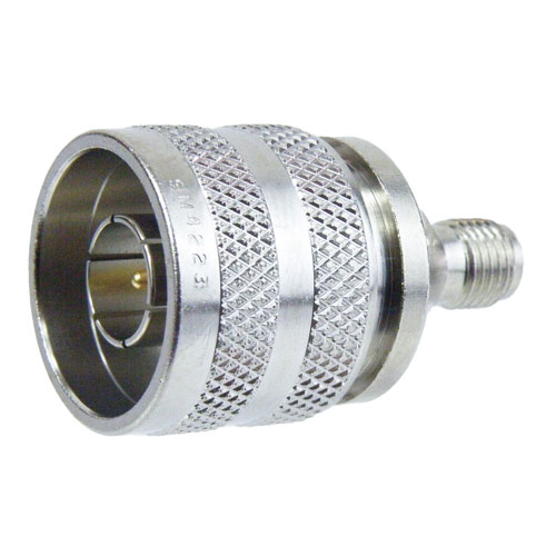 SMA Female (Jack) to N Male (Plug) Push-On Adapter, High Temp, 1.25 VSWR Fairview Microwave SM4223