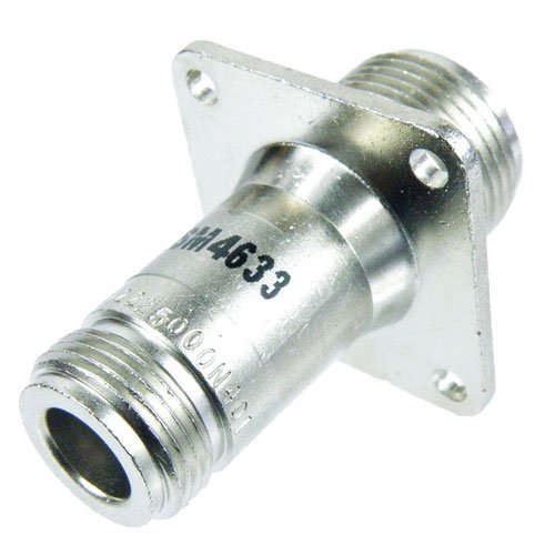 HN Female (Jack) to N Female (Jack) 4 Hole Flange Adapter, 1.35 VSWR Fairview Microwave SM4633