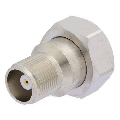 7/16 DIN Male (Plug) to HN Female (Jack) Adapter, Nickel Plated Brass Body, High Temp, 1.5 VSWR Fairview Microwave SM4641