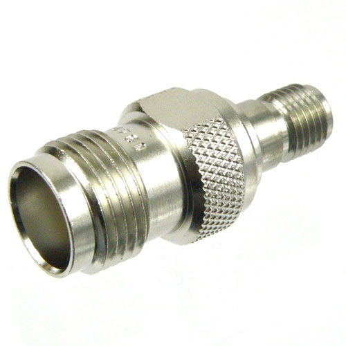 SMA Female (Jack) to TNC Female (Jack) Adapter, Passivated Stainless Steel Body, High Temp, 1.2 VSWR Fairview Microwave SM4761