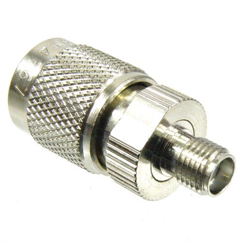 SMA Female (Jack) to TNC Male (Plug) Adapter, Nickel Plated Brass Body, 1.3 VSWR Fairview Microwave SM4767