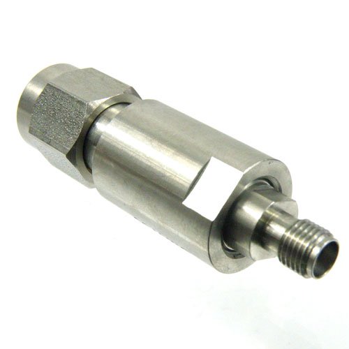 SMA Female (Jack) to TNC Male (Plug) Adapter, Passivated Stainless Steel Body, 1.25 VSWR Fairview Microwave SM4768