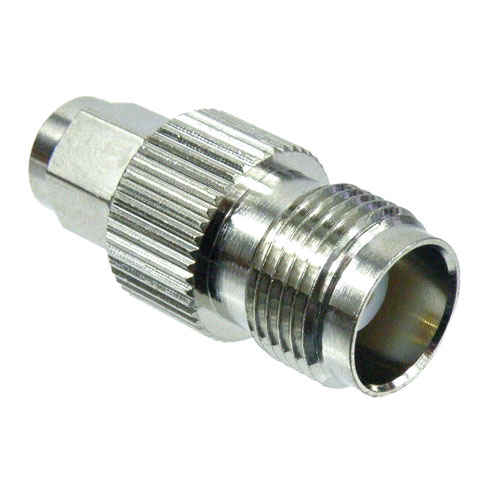 SMA Male (Plug) to TNC Female (Jack) Adapter, Nickel Plated Brass Body, High Temp, 1.2 VSWR Fairview Microwave SM4774