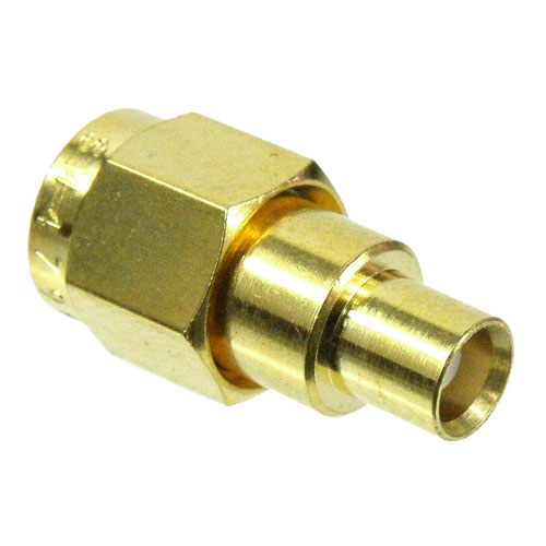 MCX Jack to SMA Male (Plug) Adapter, High Temp, 1.25 VSWR Fairview Microwave SM4796