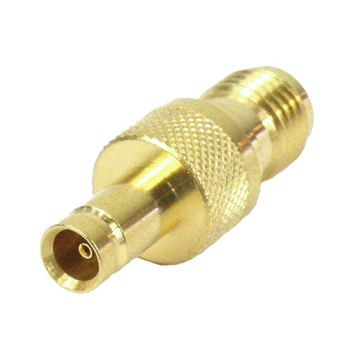 SMA Female (Jack) to 1.0/2.3 Jack Adapter, Gold Plated Brass Body, 1.15 VSWR Fairview Microwave SM5525