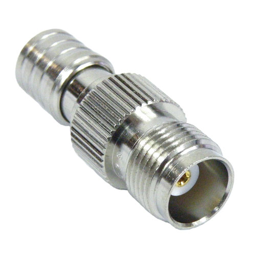 TNC Female (Jack) to QMA Male (Plug) Adapter, Nickel Plated Brass Body, 1.3 VSWR Fairview Microwave SM5579