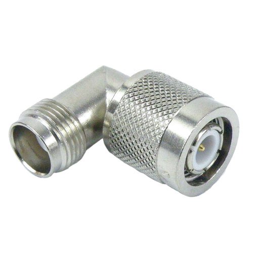 RA TNC Male (Plug) to TNC Female (Jack) Adapter, Nickel Plated Brass Body, 1.25 VSWR Fairview Microwave SM5745