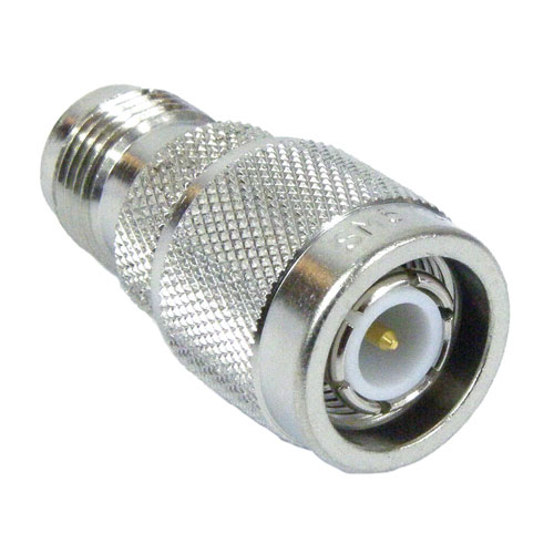 TNC Male (Plug) to RP TNC Female (Jack) Adapter, Nickel Plated Brass Body, High Temp Fairview Microwave SM5798