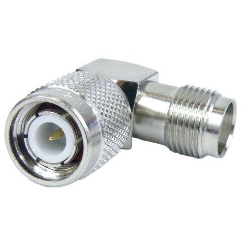 RA TNC Male (Plug) to TNC Female (Jack) Adapter, Nickel Plated Brass Body, 1.5 VSWR Fairview Microwave SM8723