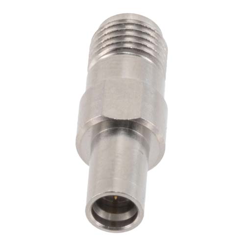 SMA Female (Jack) to SMP Male (Plug) Limited Detent Adapter, Passivated Stainless Steel Body, High Temp, 1.2 VSWR Fairview Microwave SM8813