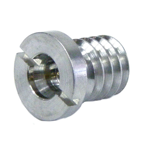 Full Detent Mini SMP Male (Plug) to Mini SMP Male (Plug) Full Detent Threaded Adapter, Passivated Stainless Steel Body Fairview Microwave SM8895