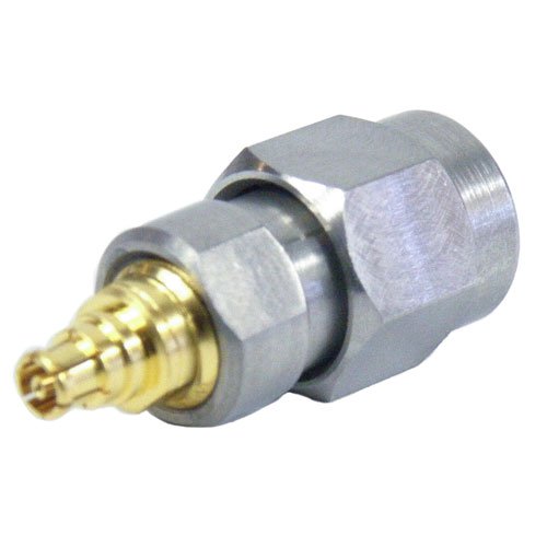 Precision SMA Male (plug) to Mini SMP Female (Jack) Adapter, Passivated Stainless Steel Body, 1.2 VSWR Fairview Microwave SM8906