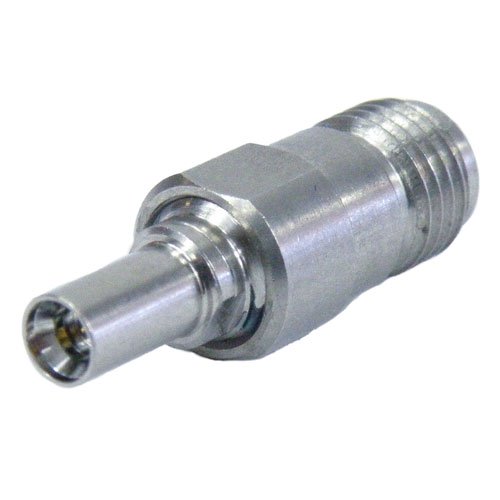 SMA Female (Jack) to Mini SMP Male (Plug) Full Detent Adapter, Passivated Stainless Steel Body, 1.2 VSWR Fairview Microwave SM8908