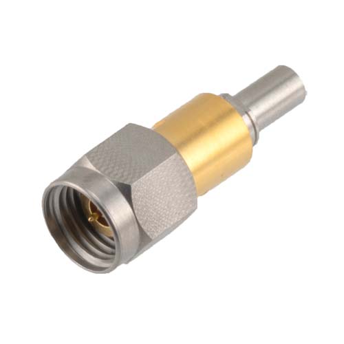 2.4mm Male (Plug) to Mini SMP Male (Plug) Full Detent Adapter, Beryllium Copper Gold Body , 1.25 VSWR Fairview Microwave SM8938