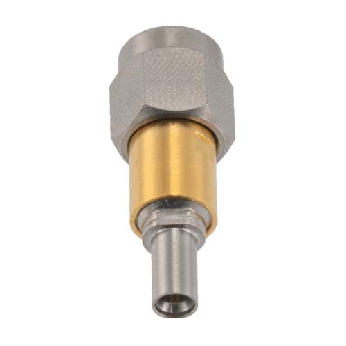 2.4mm Male (Plug) to Mini SMP Male (Plug) Full Detent Adapter, Beryllium Copper Gold Body , 1.25 VSWR Fairview Microwave SM8938