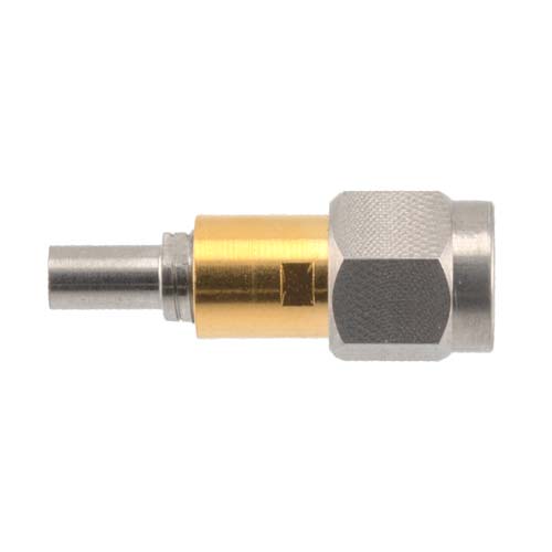 2.4mm Male (Plug) to Mini SMP Male (Plug) Full Detent Adapter, Beryllium Copper Gold Body , 1.25 VSWR Fairview Microwave SM8938