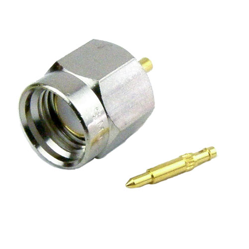 SMA Male (Plug) Connector For .020 SR Cable, Solder Fairview Microwave SMC020