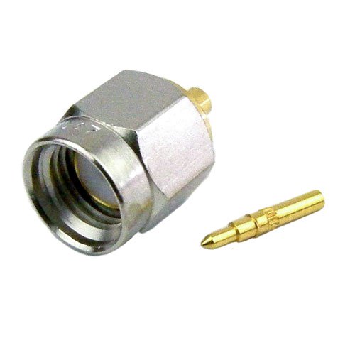 SMA Male (Plug) Connector For .047 SR Cable, Solder Fairview Microwave SMC047