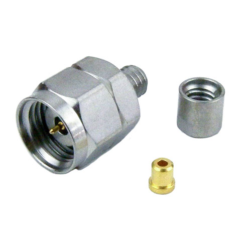 1.85mm Male (Plug) Connector For .047 SR Cable, Clamp/Solder Fairview Microwave SMC185-0355