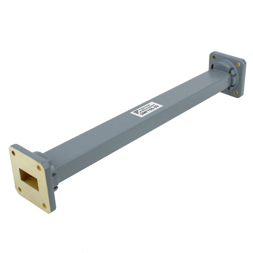 WR-75 Waveguide Section 9 Inch Length Straight Using UBR120 Flange With a 10 GHz to 15 GHz Frequency Range in Commercial Grade Fairview Microwave SMF75S-09