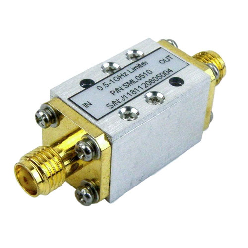 High Power Limiter, SMA, 15 dBm Flat Leakage, 500 MHz to 1 GHz Fairview Microwave SML0510