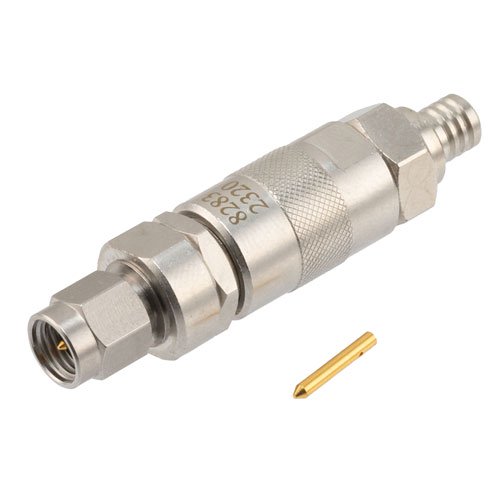 SMA Male Adjustable Phase Trimmer With an Adjustable Phase of 15 Deg. Per GHz From DC to 18 GHz for RG402, Brass Body Fairview Microwave SMP8283