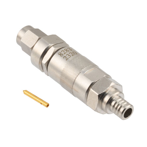 SMA Male Adjustable Phase Trimmer With an Adjustable Phase of 15 Deg. Per GHz From DC to 18 GHz for RG402, Brass Body Fairview Microwave SMP8283