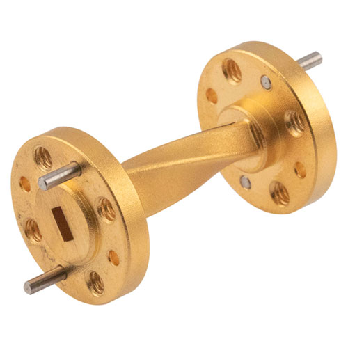 WR-15 90 Degree Waveguide Twist Using a UG-385/U Flange And a 50 GHz to 75 GHz Frequency Range Fairview Microwave SMW15TW1001A