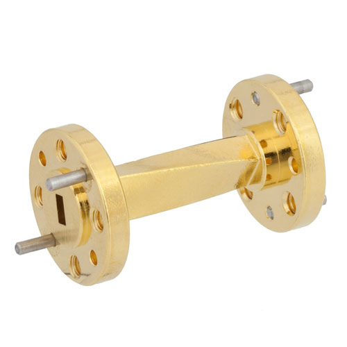 WR-15 45 Degree Waveguide Right-hand Twist Using a UG-385/U Flange And a 50 GHz to 75 GHz Frequency Range Fairview Microwave SMW15TW1003