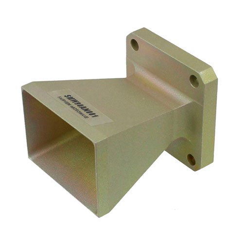 Standard Gain Horn Waveguide Antenna, WR-90, 8.2 GHz to 12.4 GHz, Square Cover Flange, 10 dB Nominal Gain Fairview Microwave SMW90AN001