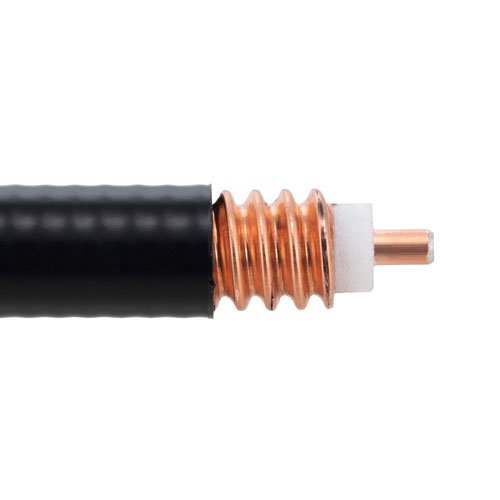 SPO-500 Low Loss Corrugated Coax Cable Black PE Jacket Superflexible Outdoor Rated Fairview Microwave SPO-500