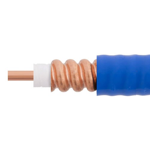 SPP-250-LLPL Low Loss Corrugated Coax Cable Blue FEP Jacket Superflexible Fairview Microwave SPP-250-LLPL-BULK