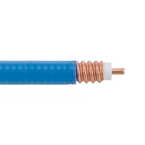 SPP-375-LLPL Low Loss Corrugated Coax Cable Blue FEP Jacket Superflexible Fairview Microwave SPP-375-LLPL