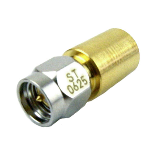 SMA Male (Plug) Termination (Load) 2 Watts To 6 GHz, Gold Plated Brass, 1.2 VSWR, 250 Watts Peak Power Fairview Microwave ST0625