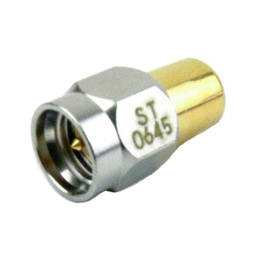 SMA Male (Plug) Termination (Load) 1 Watts To 6 GHz, Gold Plated Brass, 1.15 VSWR, 1 KWatts Peak Power Fairview Microwave ST0645