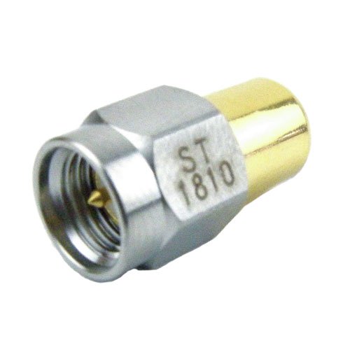 SMA Male (Plug) Termination (Load) 1 Watts To 18 GHz, Gold Plated Brass, 1.35 VSWR, 1 KWatts Peak Power Fairview Microwave ST1810