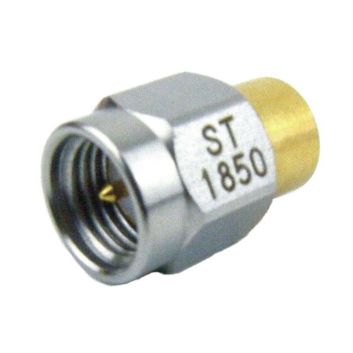 SMA Male (Plug) Termination (Load) 2 Watts To 18 GHz, Gold Plated Stainless Steel, 1.2 VSWR, 500 Watts Peak Power Fairview Microwave ST1850