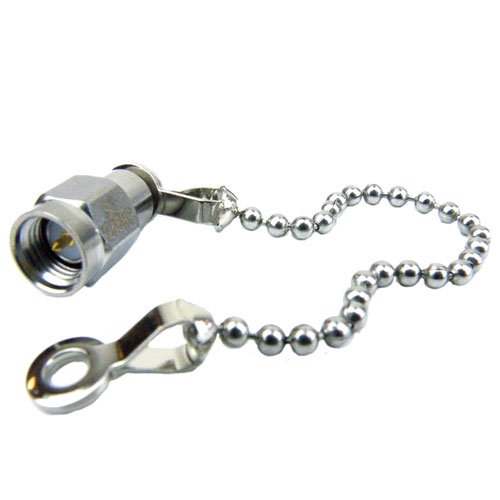 SMA Male (Plug) Termination (Load) 1 Watts To 26.5 GHz With Chain, Passivated Stainless Steel, 1.3 VSWR, 250 Watts Peak Power Fairview Microwave ST2658C