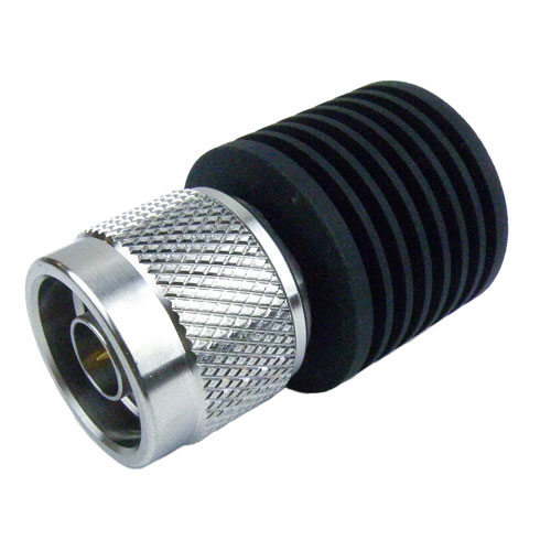 N Male (Plug) Termination (Load) 10 Watts To 6 GHz, Black Anodized Plated Aluminum Alloy, 1.15 VSWR, 500 Watts Peak Power Fairview Microwave ST6N-10