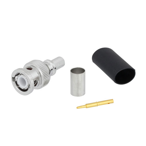 BNC Male (Plug) Connector for LMR-240 Cable, Crimp/Solder Fairview Microwave TC-240-BM-X