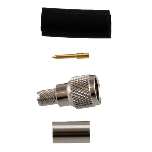 Mini UHF Male Connector Crimp/Solder Attachment for LMR-240, LMR-240-UF, LMR-240-DB, LMR-240-FR Cable Fairview Microwave TC-240-MUHF