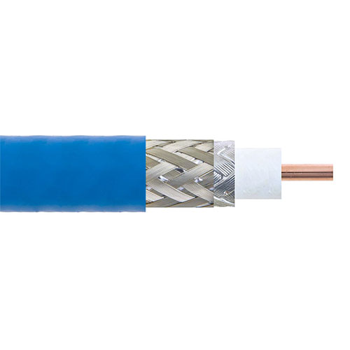 TFT-5G-402 Low PIM Flexible Coax Cable Blue FEP Jacket Fairview Microwave TFT-5G-402