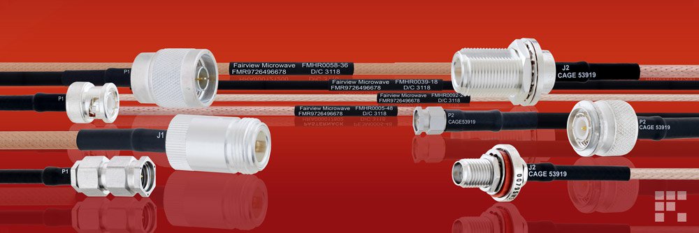 High-Reliability, Military-Grade RF Cable Assemblies Shipped Same-Day from Fairview Microwave