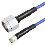 Low PIM N Male to SMA Male LSZH Jacketed Cable 0.141 Formable Low PIM Coax and RoHS Compliant