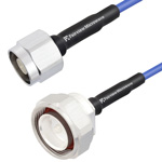 Low PIM N Male to 7/16 DIN Male LSZH Jacketed Cable 0.141 Low PIM Coax and RoHS Compliant